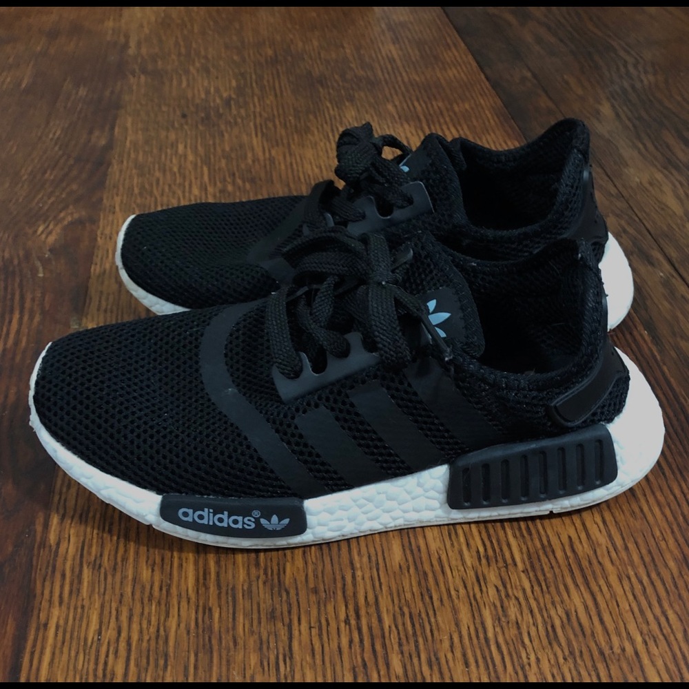 Adidas Boost NMD_R1 Black White Light Blue